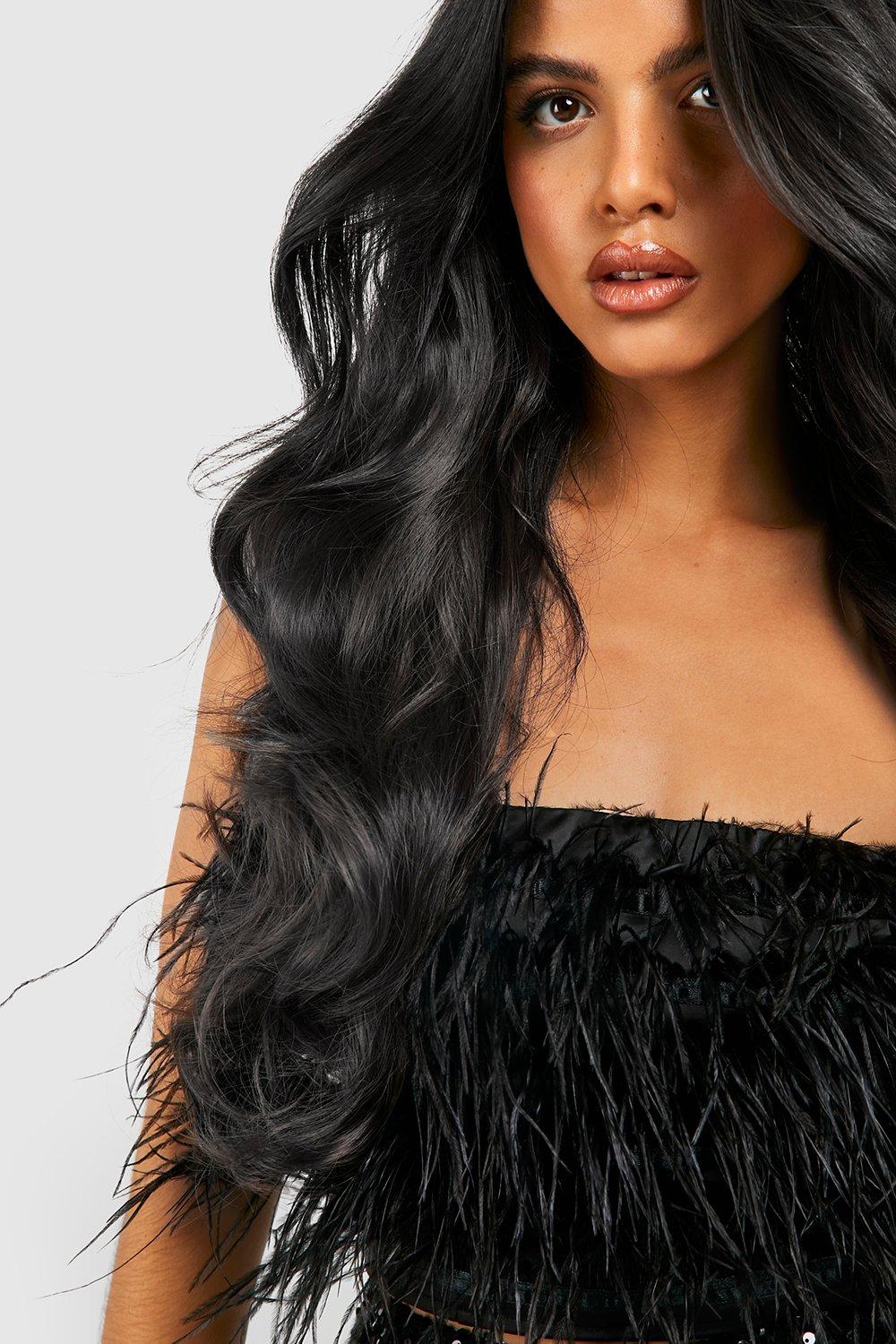 Thick 20 1 Piece Curly Clip In Hair Extensions boohoo